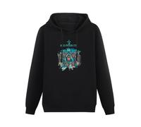Doctor Li Blue Oyster Cult Fire of Unknown Origin Hoody Unisex Long Sleeve Hooded with Pocket Black XXXL