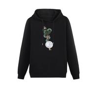 Doctor Li Crowded House Time on Earth Serpent Hoody Unisex Ptinted Hoodies Long Sleeve Men's Hooded with Pocket Black XXL