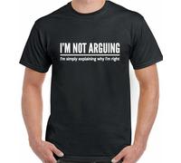 Doctor Li I M Not Arguing I Am Right Slogan Comedy Arrogant Present Unisex 100% Cotton Short-Sleeve T-Shirts Black XL