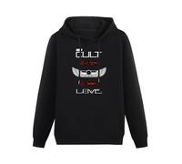 Doctor Li The Cult Love 1985 Wings Album Cover Hoody Unisex Ptinted Hoodies Long Sleeve Men's Hooded with Pocket Black L