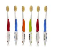 Doctor Plotka Lot de 6 brosses à dents antimicrobiennes pour adulte Argenté