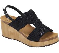 Doctor Scholl SABAUDIA SANDAL Raffia+Sequins Black