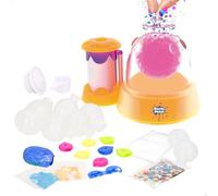 Doctor Squish Station d'usine de squishies Glow it !, Neon Edition, jusqu'à 8 squishies, Brillent dans l'obscurité, Comprend Station Manuelle, Capsules, Pinces, Slime et Garnitures, dès 8 Ans (48439)