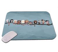 Doctor Who comme chouettes sur une branche Tapis de souris (Mouse Pad)