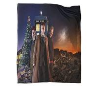 Doctor Who Couverture Lit en Flanelle Matt Smith 3D 60x80inch(150x200cm) Couverture Polaire Microfibre Douce, Plaid Polaire pour Canapé Et Lit, Chaude Et Confortabl
