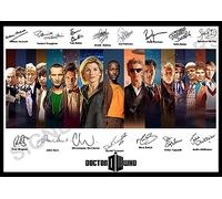 Doctor Who Impression dédicacée Docteurs Who Format A4 29,7 cm x 21 cm