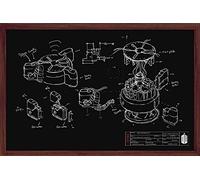 DOCTOR WHO Maxi poster tableau noir, bois, multicolore, 91,5 x 61 x 0,02 cm