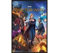 Doctor Who - Poster - Group + cadre amovible, Shinsuke® Maxi plastique noir, vitre acrylique