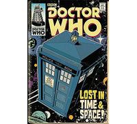 Doctor Who Poster Tardis Comic (61cm x 91,5cm) + 2 tringles Transparentes avec Suspension