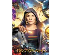 Doctor Who - Poster - Univers Calling + 1 paquet de tesa Powerstrips® - contenu 20 pièces