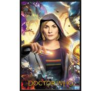Doctor Who - Poster - Universe Calling + cadre amovible, Shinsuke® Maxi plastique noir, vitre acrylique