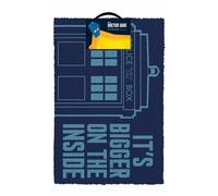 Doctor Who Tardis Bigger Sur Intérieur Tapis Officiel Paillasson 60 X 40 CM Coco