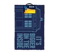 Doctor Who Tardis Bigger Sur Intérieur Tapis Officiel Paillasson 60 X 40 CM Coco