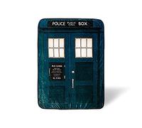 DOCTOR WHO Tardis Fleece Throw Blanket | 45 x 60 inches