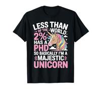 Doctorat Licorne Latina Candidat Graduation Docteur Dissertation T-Shirt