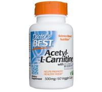 Doctor's Best Acetyl-L-Carnitine avec Biosint Carnitines 500 mg - 60 Veg Capsules