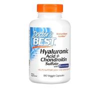 Doctor's Best Acide Hyaluronique et Sulfate de Chondroïtine avec BioCell Collagen - Soutien Articulaire et Cutané - 180 Gélules