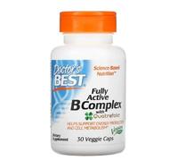 Doctor's Best B-Complex Actif Complet avec Quatrefolic - 30 gélules végétales - Énergie et Bien-Être Optimaux