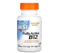 Doctor's Best B12 Entièrement Actif, 1500mcg - 180 gélules végétales - Soutien pour l'Énergie et la Vitalité