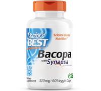Doctor's Best Bacopa avec Synapsa, 320mg, 60 gélules Végétaliennes, Sans Gluten, Sans Soja, Végétarien