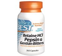 Doctor's Best, Bétaïne Hcl, Pepsine & Gentiane Amers, 360 Capsules
