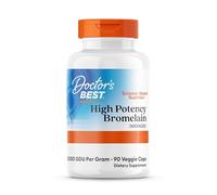 Doctor's Best, Bromelain 3.000 GDU, 500 mg, 90 Capsules végétaliennes, Testé en Laboratoire, Enzymes, Sans Gluten, Sans Soja, non-OGM