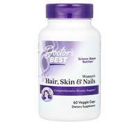 Doctor's Best, Cheveux, Peau Et Ongles Pour Femmes, 60 Capsules Végétariennes