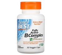 Doctor's Best Complexe À La Vitamine B Entièrement Actif Avec Quatrefolic, 30 Capsules Végétariennes