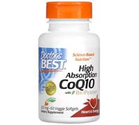 Doctor's Best - CoQ10 haute absorption avec BioPerine | Coenzyme Q10, 200mg, 60 capsules molles