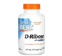 Doctor's Best D-Ribose, 850mg - 120 Gélules Végétales | Énergie Naturelle | Soutien Cardiovasculaire