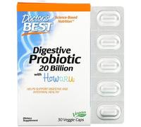 Doctor's Best Digesteive Probiotique Avec Howaru, 20 Milliards Cfu, 30 Veggie Caps.
