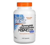 Doctor's Best Formule Synergique Glucosamine MSM avec OptiMSM - 180 Capsules