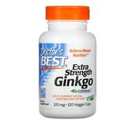 Doctor's Best Ginkgo Biloba Extra Fort - 120mg - 120 Capsules Végétales | Soutien pour la Mémoire et la Circulation