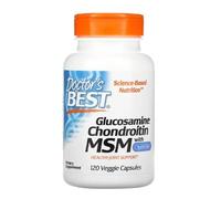 Doctor's Best Glucosamine Chondroitin MSM avec OptiMSM - 120 gélules - Soutien pour les Articulations et la Mobilité