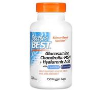 Doctor's Best Glucosamine, Chondroïtine, Méthyl-Sulfonyl-Méthane Et Acide Hyaluronique, 150 Capsules Végétariennes