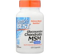 Doctor's Best Glucosamine Chondroïtine MSM avec OptiMSM, 120 capsules végétariennes