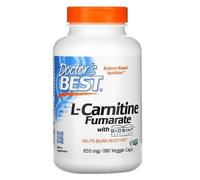 Doctor's Best L-Carnitine Fumarate, 855mg - 180 gélules végétales - Soutien pour l'Énergie et la Vitalité