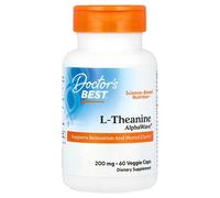 Doctor's Best L-Théanine, Alphawave®, 200 Mg, 60 Capsules Végétariennes