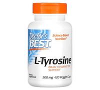 Doctor's Best L-Tyrosine Best, 500 Mg, 120 Capsules Végétariennes