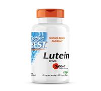 Doctor's Best, Lutéine, avec Optilut, 10 mg, 120 Capsules végétaliennes, Caroténoïde, Zéaxanthine, Testé en Laboratoire, Haute Dose, Sans Soja, Sans Gluten