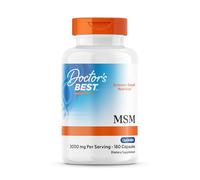 Doctor's Best, MSM avec OptiMSM, 1.000 mg, 180 Capsules, Hautement Dosé, Sans Soja, Sans Gluten, Sans OGM, Soufre Naturel