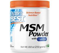 Doctor's Best, MSM Powder, avec OptiMSM, 250g de Poudre végétalienne, Sans Gluten, Sans Soja, Végétarien