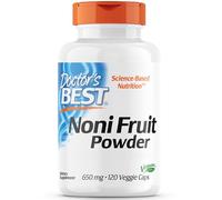 Doctor's Best, Noni Fruit Powder (Poudre de Fruit de Noni), 650mg, 120 Capsules végétaliennes, Testé en Laboratoire, Sans Gluten, Sans Soja, Végétarien