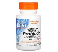Doctor's Best Probiotiques Digestifs 2 Milliards avec LactoSpore - 60 Gélules | Soutien Digestion et Flore Intestinale