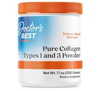Doctor's Best, Pure Collagen Type 1 et 3, 200g de Poudre, Testé en Laboratoire, Sans Gluten, Sans Soja