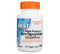 Doctor's Best Serrapeptase 120,000 SPU, 90 capsules