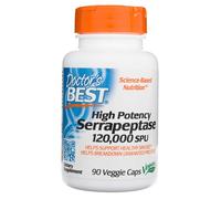 Doctor's Best Serrapeptase 120, 000 SPU - 90 Veg Capsules
