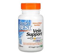 Doctor's Best Soutien Veineux avec DiosVein et MenaQ7-60 Gélules Végétales - Santé Vasculaire et Circulatoire Optimal