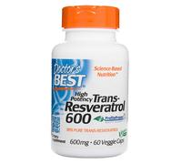 Doctor's Best Trans-Resveratrol haute puissance 600 mg - 60 Veg Capsules