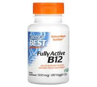 Doctor's Best Vitamine B12 Entièrement Active, 1500 ?g, 180 Capsules Végétariennes